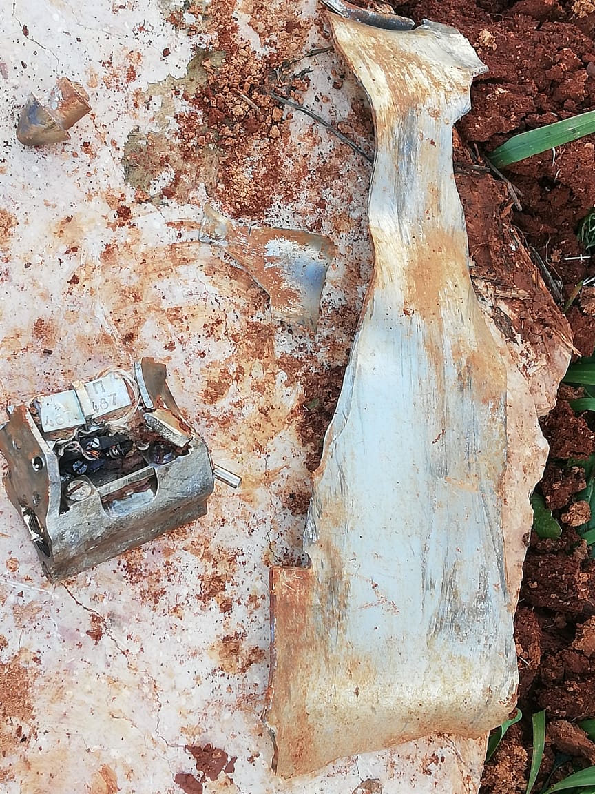 العثور على بقايا صاروخ في وادي حوش الغنم زحلة