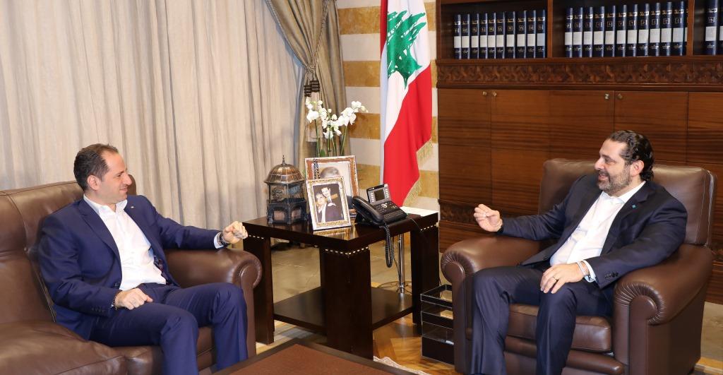 الحريري عرض المستجدات مع رئيس حزب الكتائب 