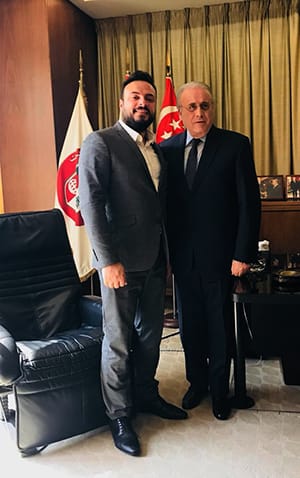 اعتماد الشيخ غزيل في السلك القنصلي عضواً في السلك القنصلي الفخري في لبنان