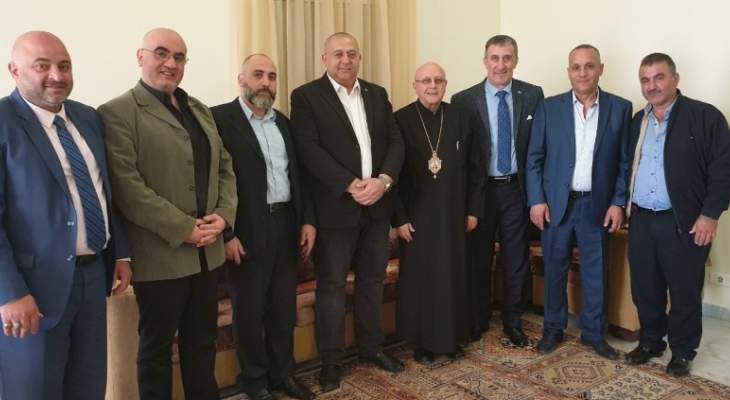 المطران درويش استقبل وفد لقاء الأحزاب الوطنية في البقاع