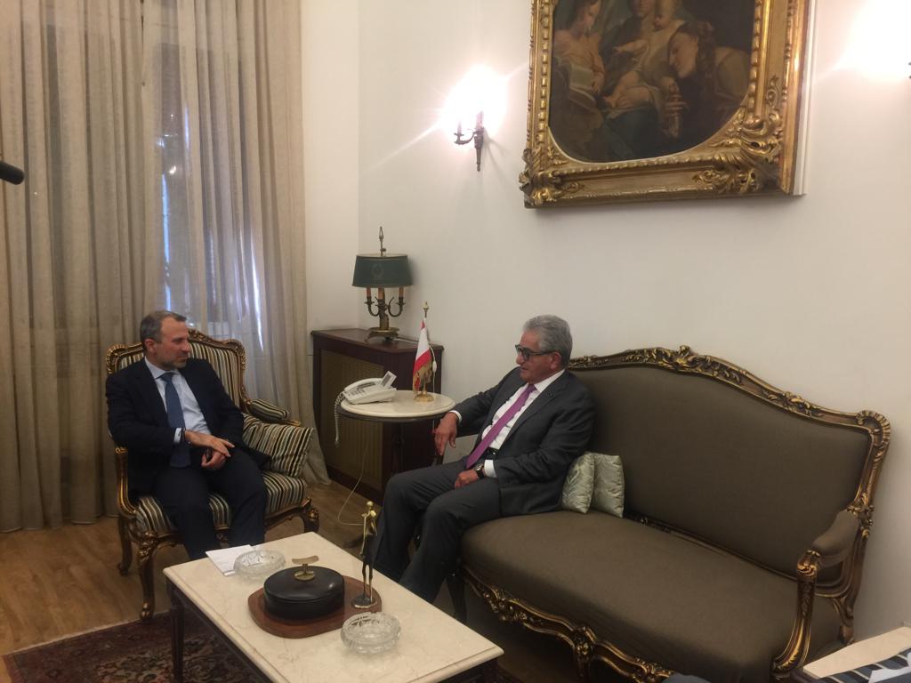 باسيل يستقبل رئيس جمعية المصارف