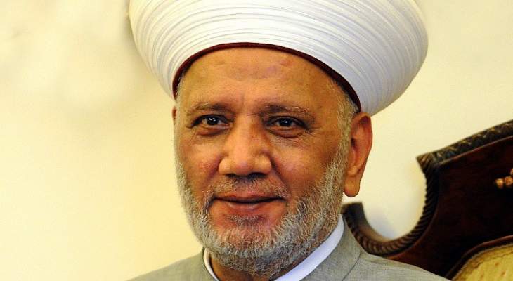 المفتي دريان استقبل وفدا من فعاليات البقاع برئاسة الشيخ خير الدين