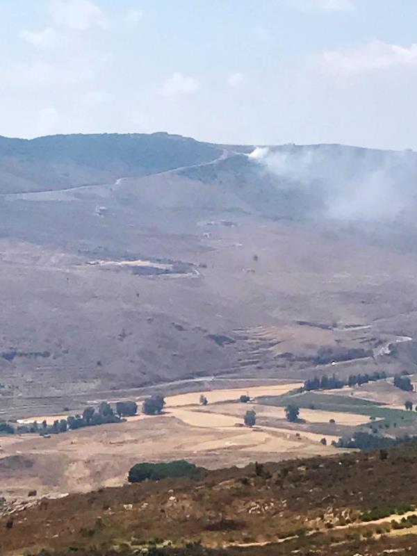  حريق في مكب للنفايات عند اطراف الدبشة والاهالي شكوا من التلوث