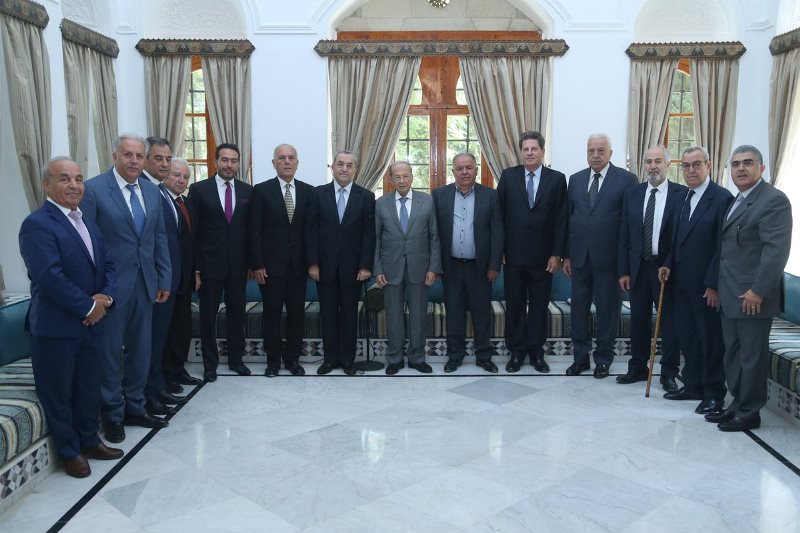  الرئيس عون التقى وفد لقاء أبناء الجبل