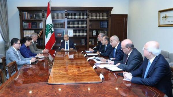 الرئيس عون عرض مع كوبيتش الوضع في الجنوب