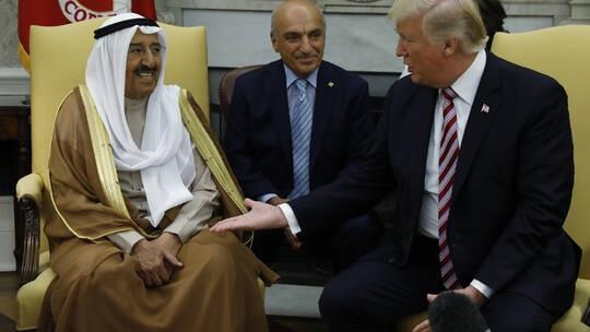 ترامب يتمنى الشفاء لأمير الكويت ويتطلع لاستقباله