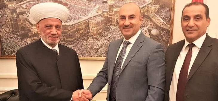 المفتي دريان بحث الاوضاع مع صليبا وفقيه