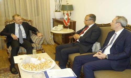 باسيل عرض مع الكعبي امكان قطر من الاستثمار في البترول