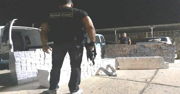 بالصورة: الجمارك تضبط "فان"محملاً بأكثر من 1500 كروز مهرب