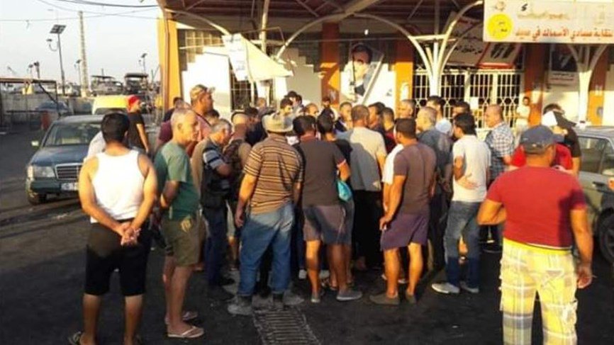 اعتصام لصيادي الأسماك في صيدا