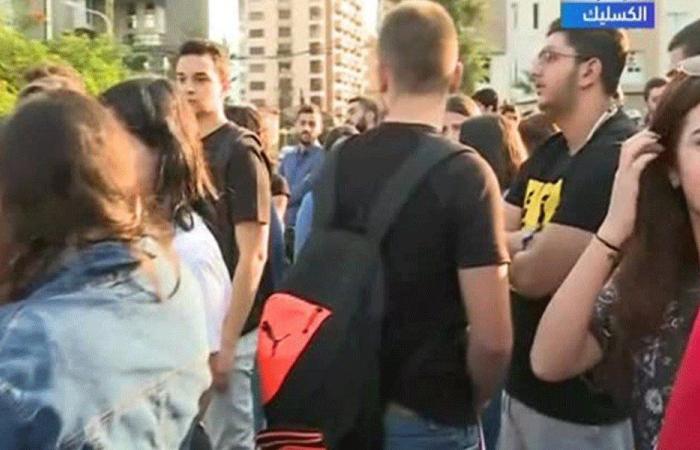 طلاب الـUSEK  يقفلون كل مداخل الجامعة