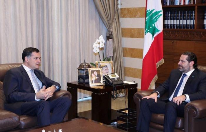 الحريري عرض آخر المستجدات مع الموفد الفرنسي