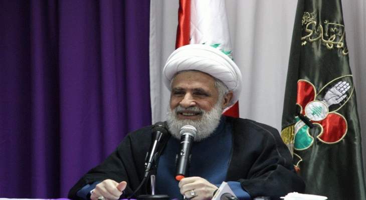 قاسم: لحسم خيار تسمية رئيس الحكومة وتشكيلها ولا علاقة لنا بالاعتداءات التي جرت