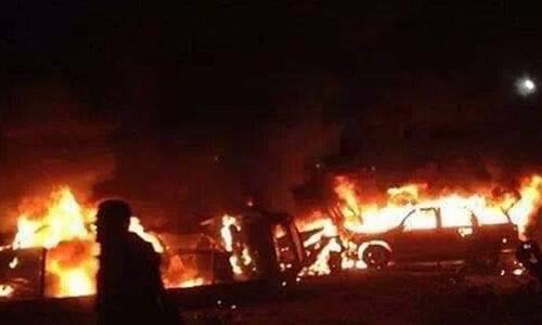 بعد يوم من اغتيال سليماني والمهندس.. غارة على رتلٍ للحشد الشعبي