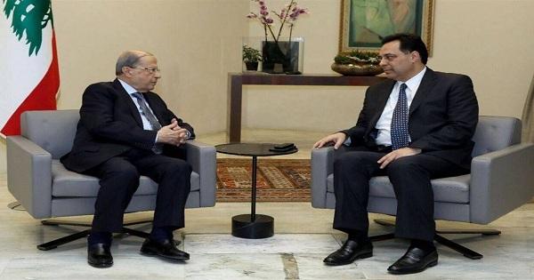 لقاء بين دياب وعون عصر اليوم