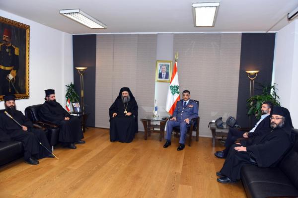 لقاء بين اللواء عثمان وميتروبوليت زحلة وبعلبك للروم الارثوذكس‎