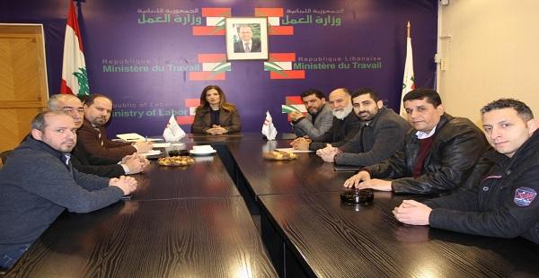 وزيرة العمل اطلعت على مشاكل موظفي وعمال الفنادق والمطاعم والتغذية واللهو