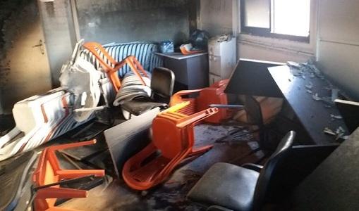 بعد اشكال الامس.. إحراق وتكسير مكتب التيار الوطني الحر في عكار