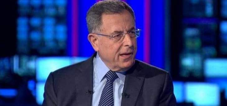 السنيورة عن تمثال سليماني بالجنوب: خطوة غير مفيدة وعمل غير رصين و"البلد مش ناقصها"