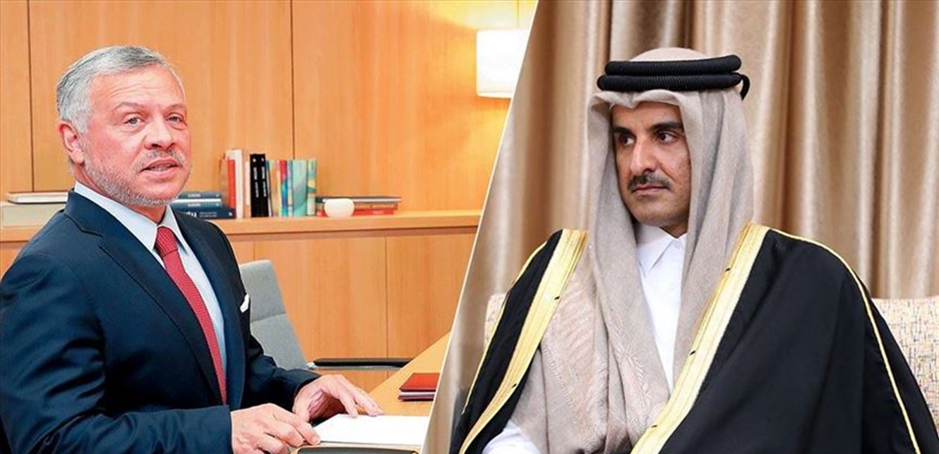 مباحثات بين الملك عبد الله والشيخ تميم