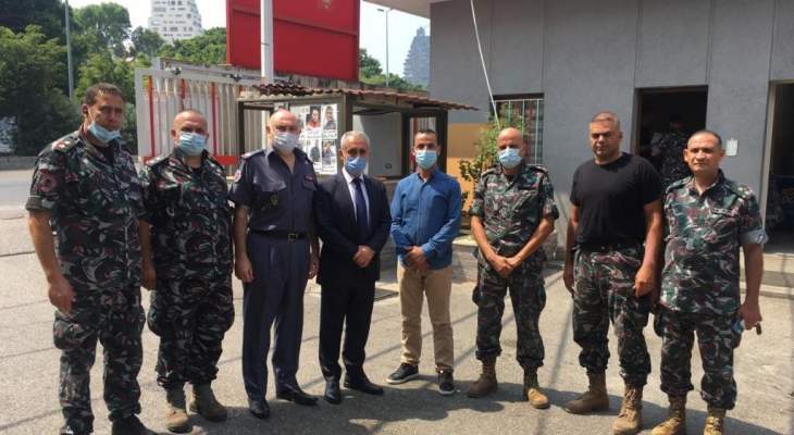 خواجة زار قيادة فوج إطفاء بيرت ووعد بمتابعة مطالبهم مع الجهات المعنية