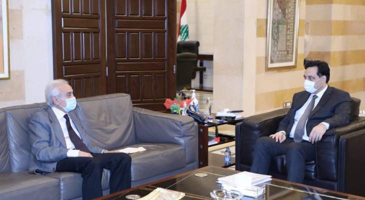 دياب بحث مع القيسي في الوضع التشغيلي لمرفأ بيروت