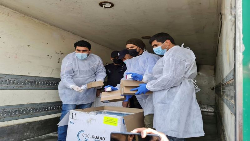 دخول لقاح كورونا لقطاع غزة الآن عبر معبر كرم أبو سالم