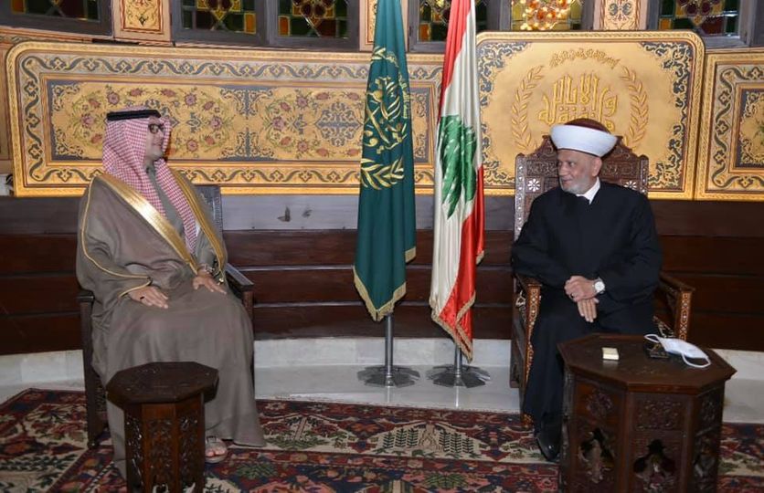 مفتي الجمهورية اللبنانية يستقبل سفير المملكة لدى لبنان