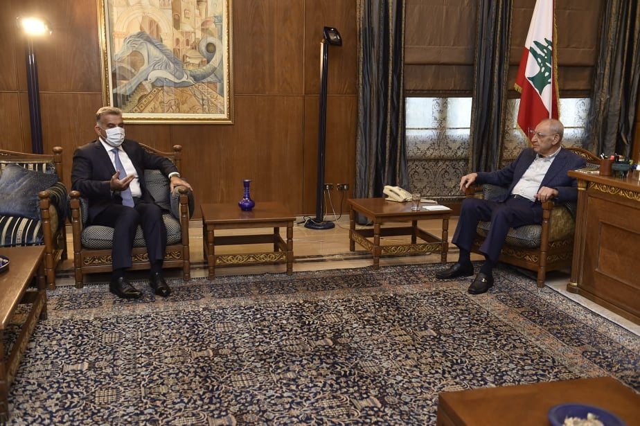 الرئيس بري بحث الأوضاع العامة مع إبراهيم وبقرادونيان
