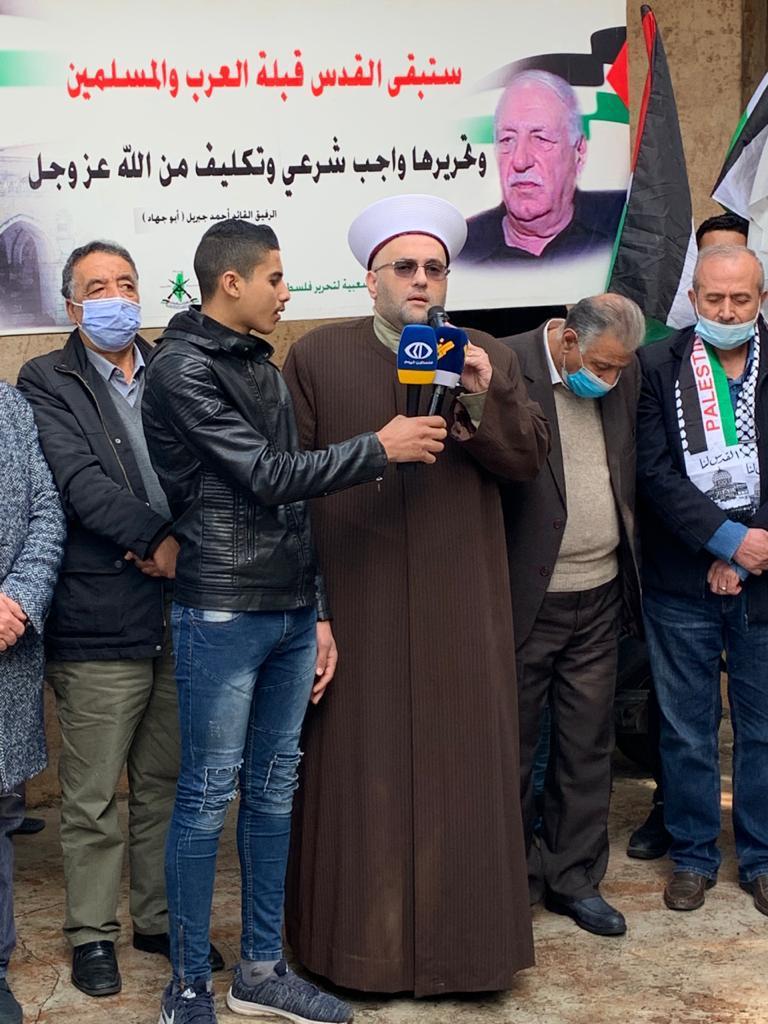 الشيخ جبري: لوضع خطط وآليات مناسبة لتصعيد الكفاح ضد العدو الصهيوني