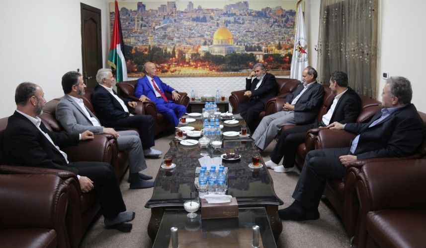 النخالة يستقبل النائب عبد الرحيم مراد مهنئاً بانتصار "سيف القدس"