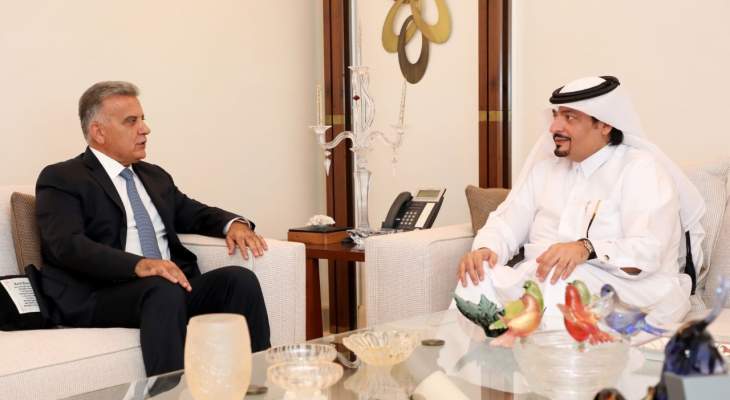 اللواء ابراهيم التقى السفير القطري في زيارة وداعية