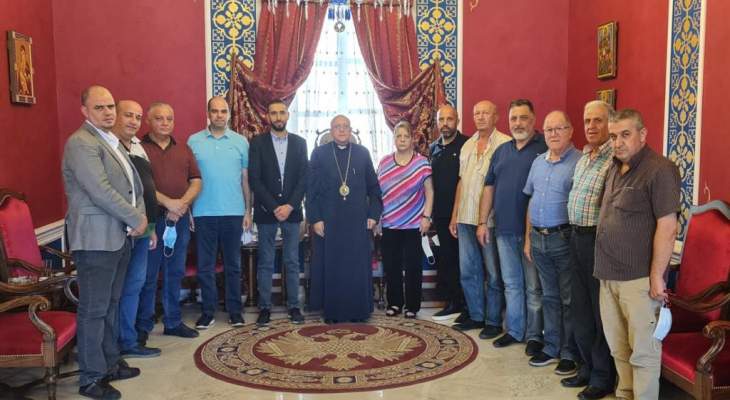 المطران درويش التقى جمعية تجار زحلة: سأبقى معكم والى جانبكم اقدم لكم اي مساعدة تحتاجونها