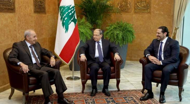 مصادر مقربة من رئاسة الجمهورية للأخبار: بيان الرئيس عون موجه للحريري وبري وليس لميقاتي