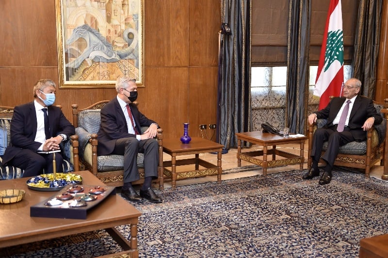 الرئيس بري بحث مع غراندي في أوضاع اللاجئين في لبنان والتقى نولاند