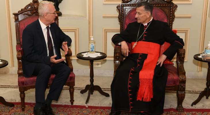 سفير تشيكيا التقى الراعي: مستعدون لمساعدة لبنان  بهذه الظروف الصعبة والمعقدة التي يجتازها