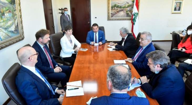 بوحبيب بحث في الأزمة الخليجية خلال استقباله السفيرة الفرنسية ووفدًا المانيًا