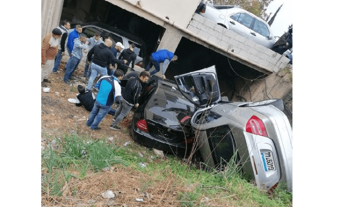 ثلاثة جرحى في حادث سير على طريق الضنية ـ طرابلس