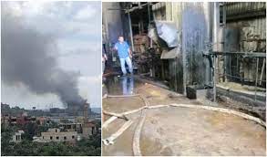 اخماد حريق داخل معمل في المحمرة - عكار