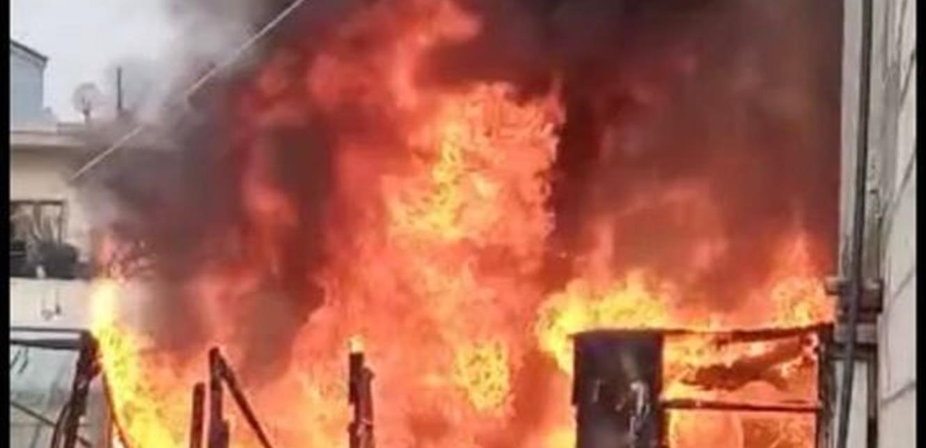 إحتراق خيمة للنازحين السوريين في حوش الحريمة