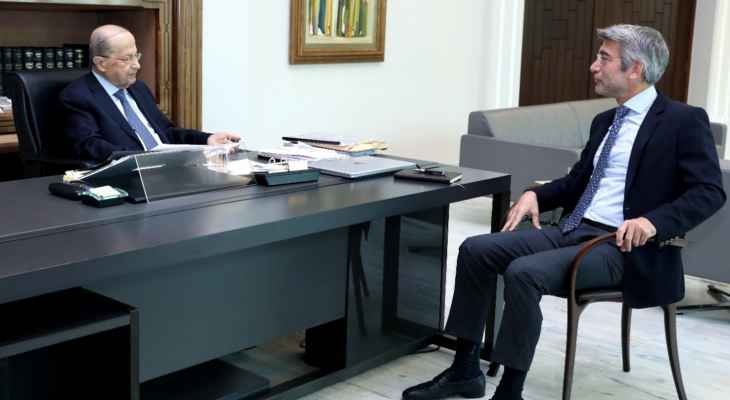 فياض من بعبدا: الغاز المصري عبر سوريا وكهرباء الأردن ستتيح 10 ساعات تغذية يومياً