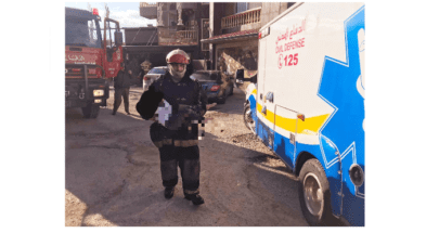 إخماد حريق داخل فندق في طبرجا