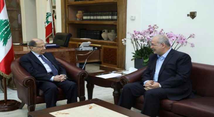 الرئيس عون استقبل رئيس كتلة "الوفاء للمقاومة" النائب محمد رعد