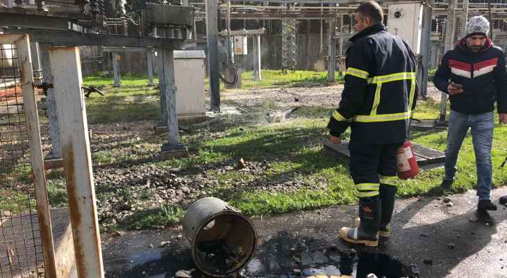 إطفاء بيروت أخمد حريقاً في محطة توزيع الكهرباء في قصقص