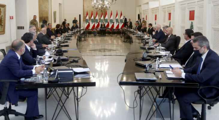 بدء جلسة مجلس الوزراء في قصر بعبدا برئاسة الرئيس عون