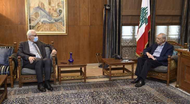 القرم من عين التينة: بحثت مع بري موضوع تعيين الهيئة الناظمة لقطاع الاتصالات وكان متجاوباً جداً