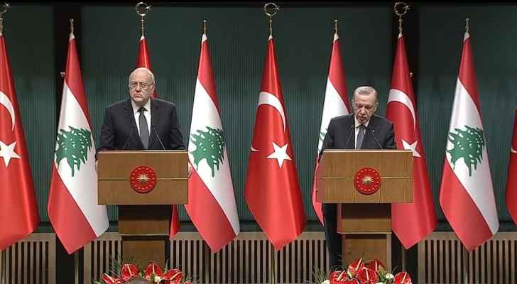 ميقاتي لاردوغان: لبنان يمر بازمة تكاد تكون الاسوأ في العالم على كل الصعد ونحن بحاجة للدعم والعون