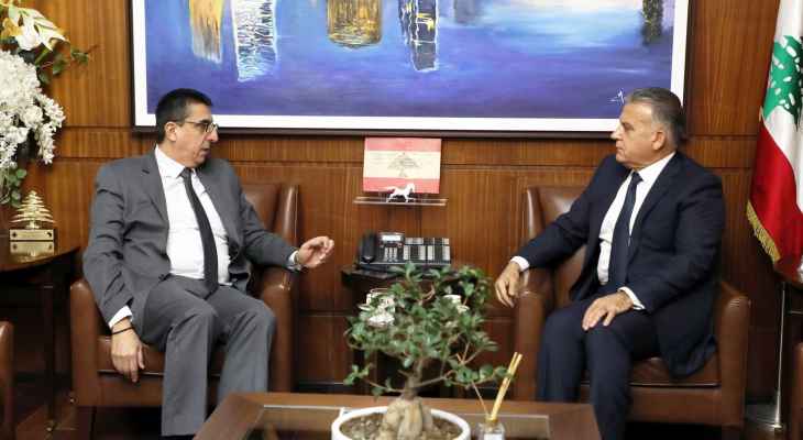 إبراهيم بحث مع حجار بالشؤون الإنسانية والأمور المعيشية والحياتية للمواطنين