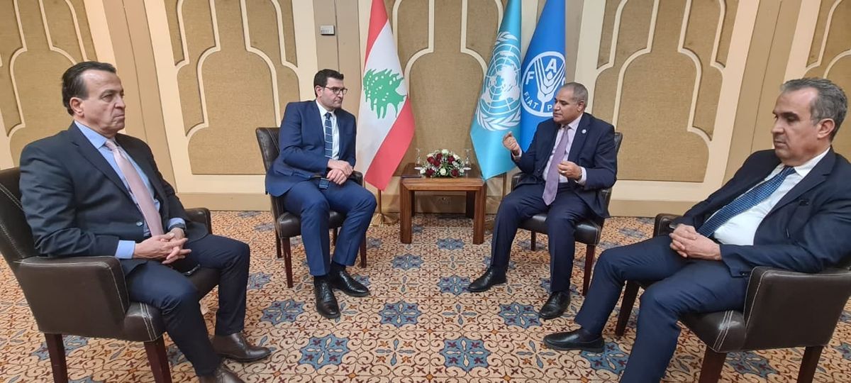 الحاج حسن يلتقي الممثل الاقليمي لمنظة "الفاو"