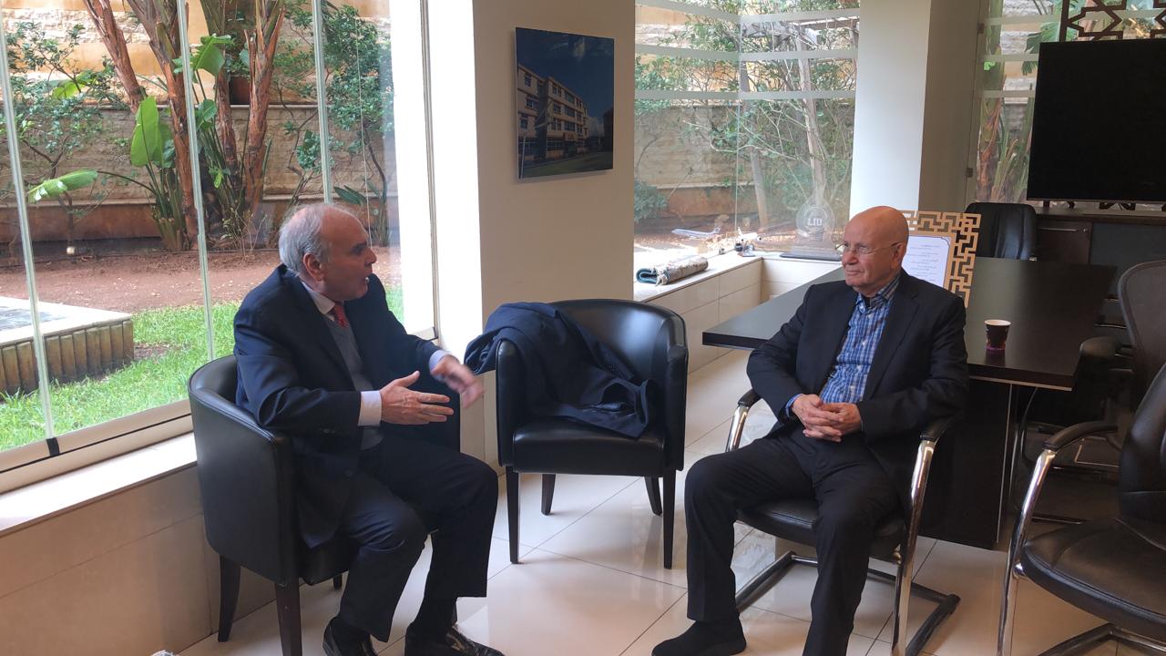 مراد يستقبل النائب السابق اميل رحمة